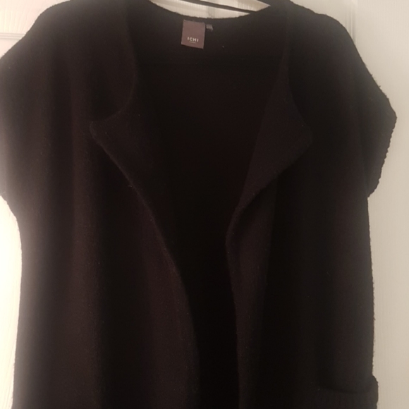 ICHI black vest cardigan - Picture 5 of 10